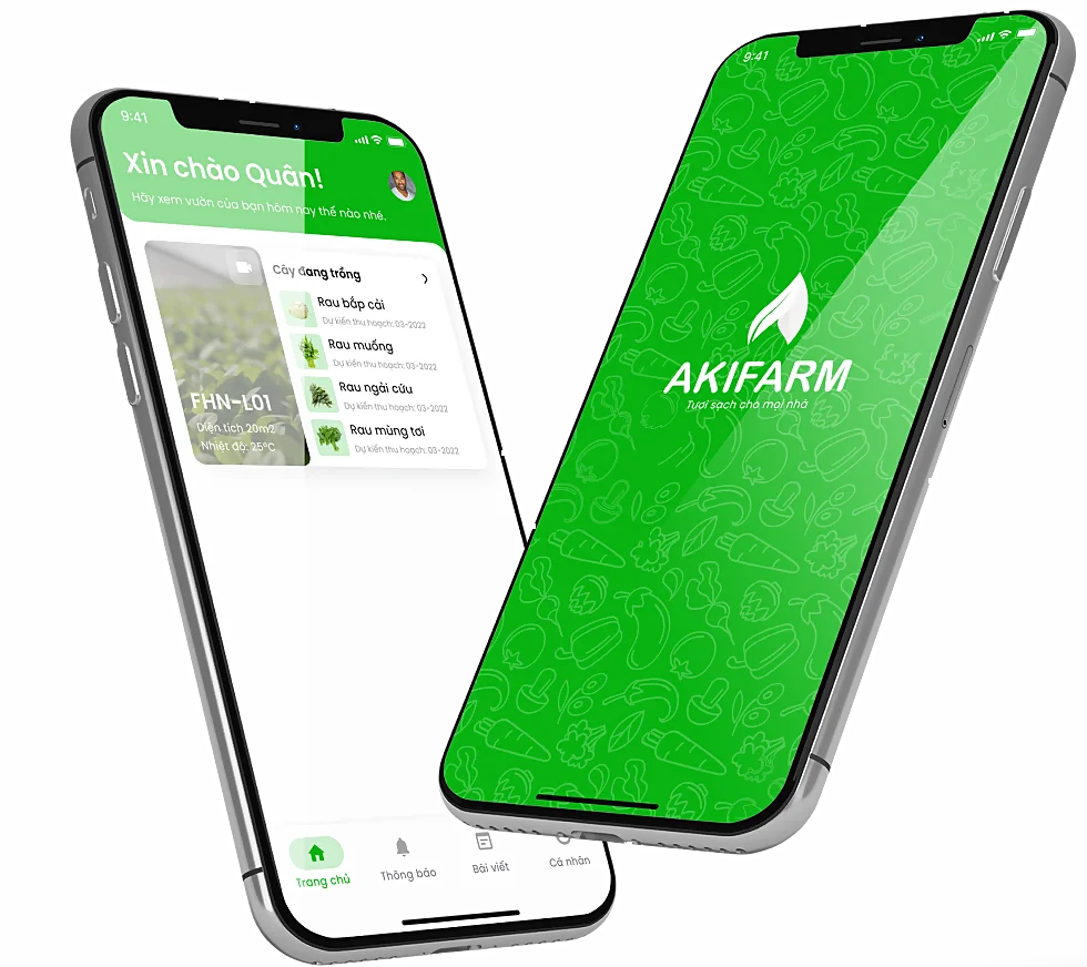 Hình ảnh dự án Mobile App Akifarm do BigDataTech phát triển